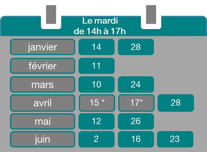 Planning ateliers relooking